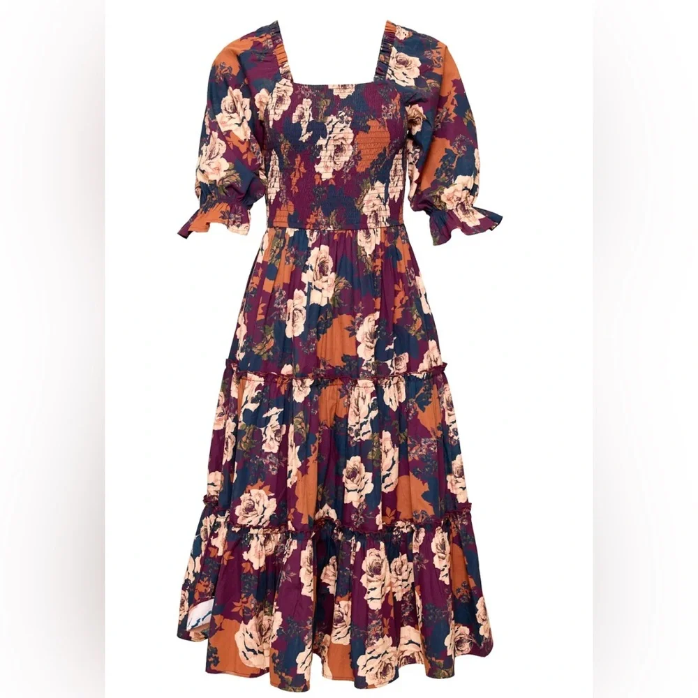 NWT IVY CITY CO MADELINE DRESS IN EQUINOX ROSE - Picture 1 of 2